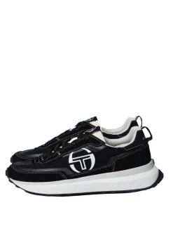 Sergio Tacchini 70's Racer Sneaker- Raven/ Antique White/ December Sky RAVEN/ANTIQUE WHITE/DECEMBER SKY Discount