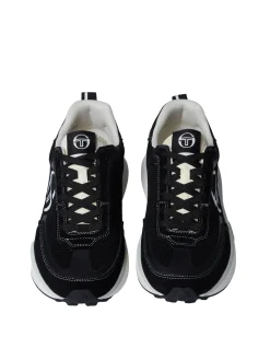 Sergio Tacchini 70's Racer Sneaker- Raven/ Antique White/ December Sky RAVEN/ANTIQUE WHITE/DECEMBER SKY Discount