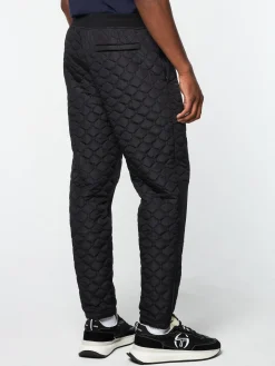 Sergio Tacchini Sapri Quilted Track Pant- BLACK BEAUTY Sale