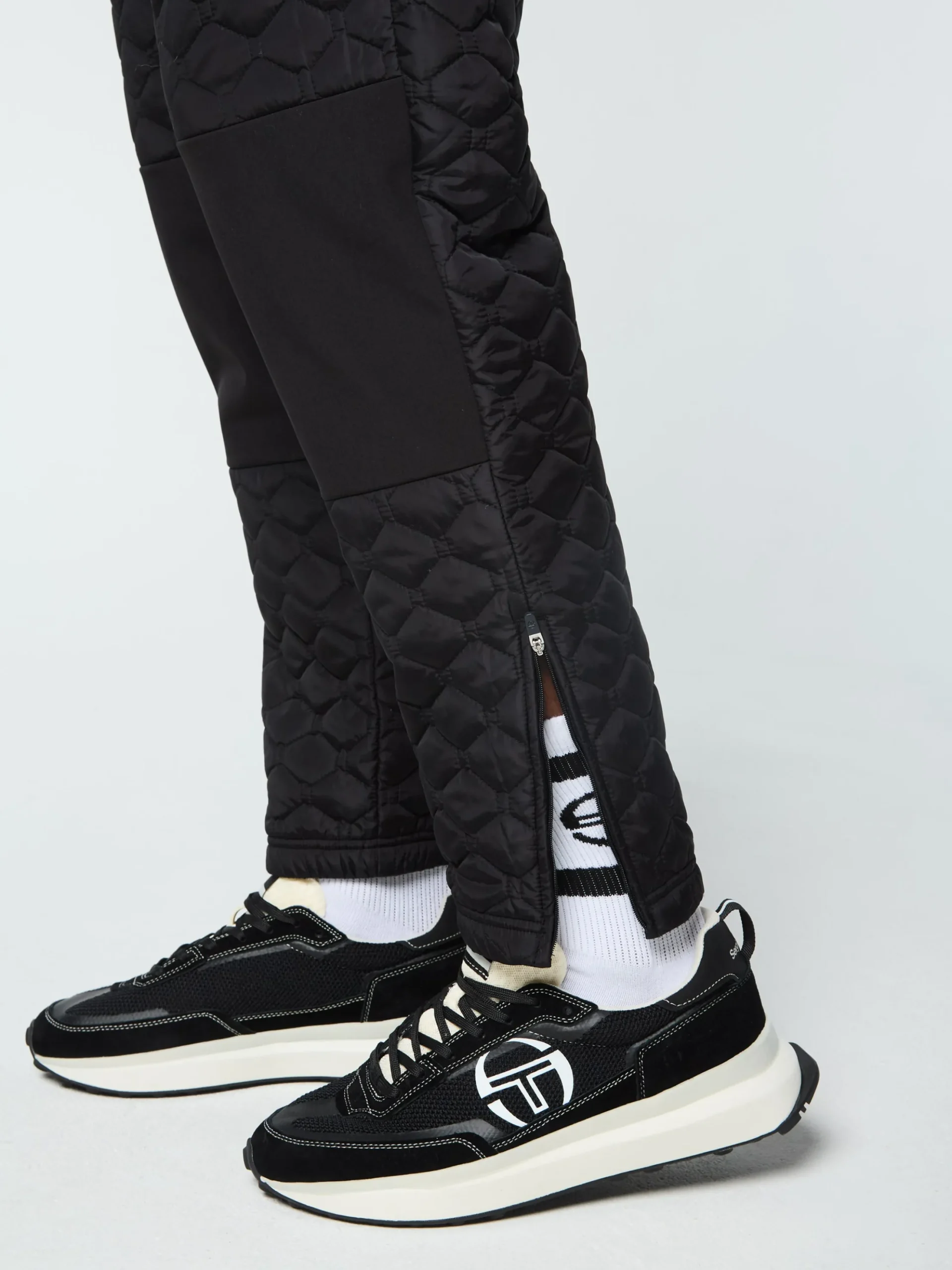 Sergio Tacchini Sapri Quilted Track Pant- BLACK BEAUTY Sale