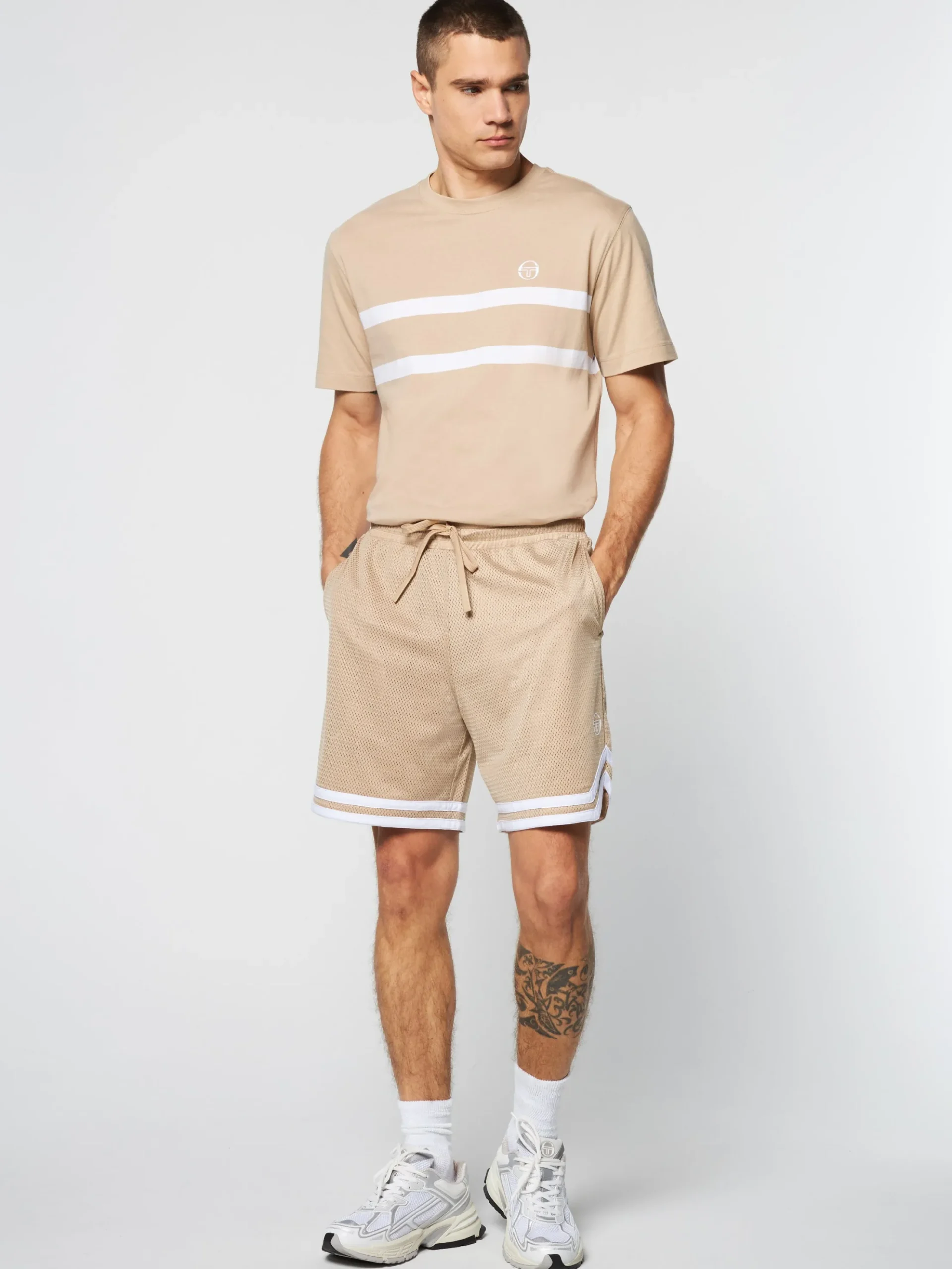 Sergio Tacchini Spazio Banda Mesh Short- HUMUS Fashion