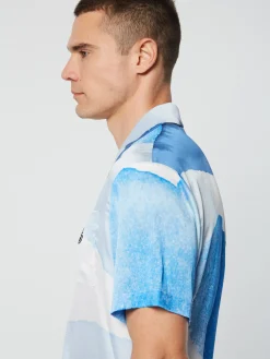 Sergio Tacchini Spiaggia Cabana Shirt- Maritime Blue/ Multi MARITIME BLUE MULTI Best