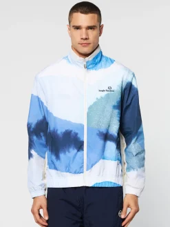 Sergio Tacchini Spiaggia Track Jacket- Maritime Blue/ Multi MARITIME BLUE MULTI Best