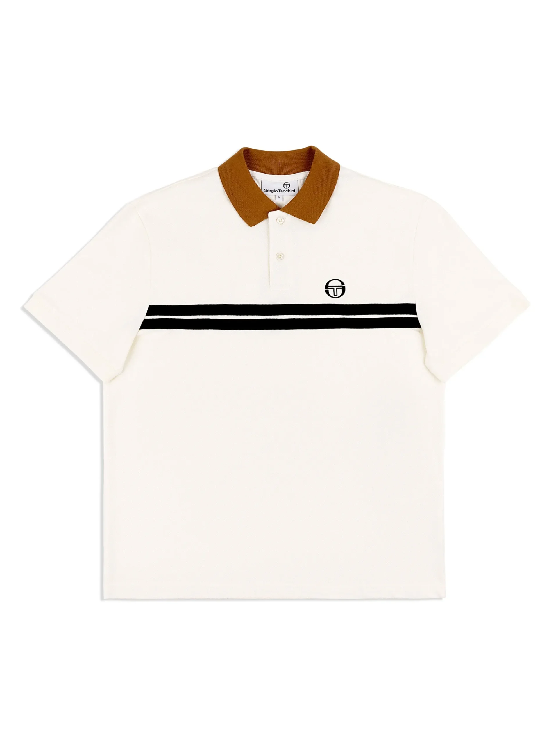 Sergio Tacchini Supermac Polo- Gardenia/ Meerkat GARDENIA/MEERKAT Clearance