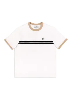 Sergio Tacchini Supermac T-Shirt- White/ Humus WHITE/HUMUS New
