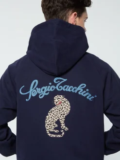 Sergio Tacchini Suveniri Hoodie- MARITIME BLUE Best