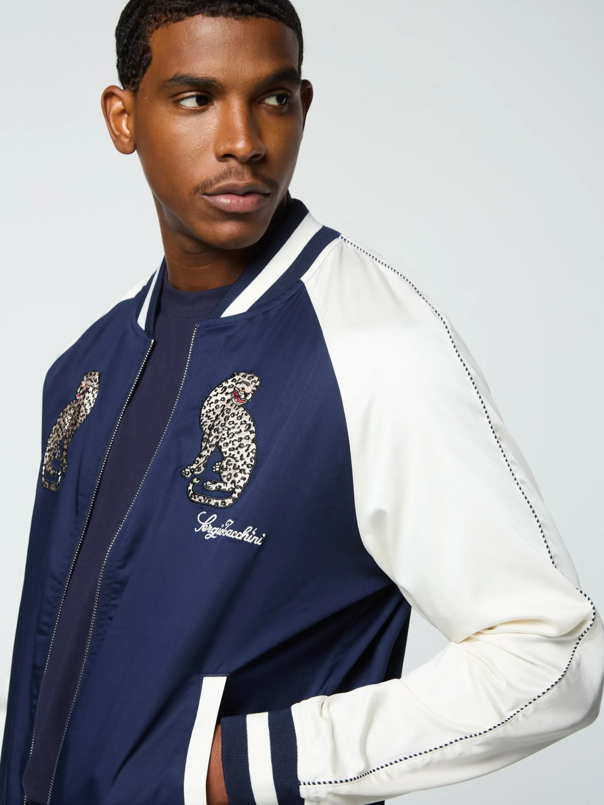 Sergio Tacchini Suveniri Track Jacket- Maritime Blue/ Gardenia MARITIME BLUE/GARDENIA Sale