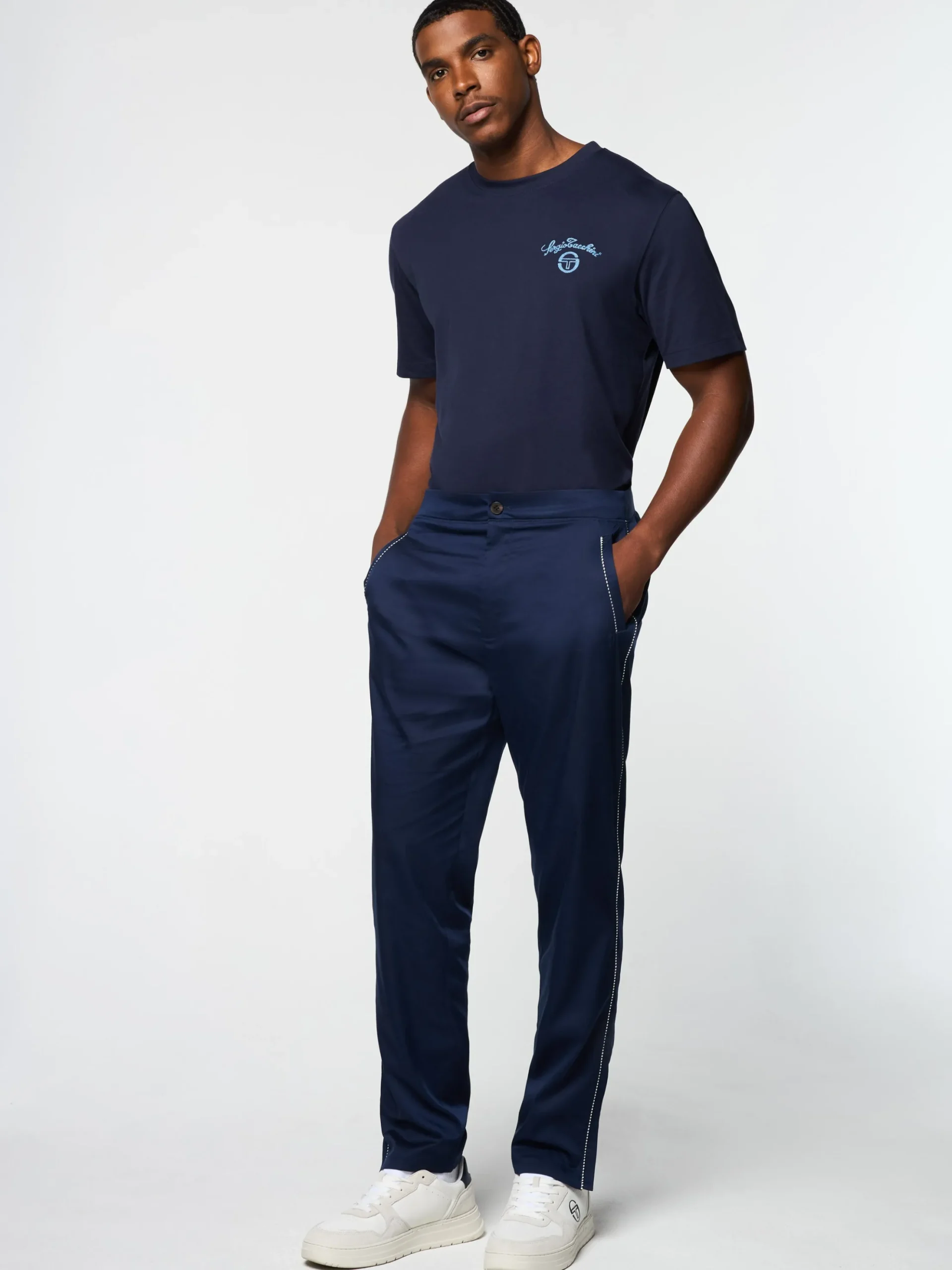Sergio Tacchini Suveniri Track Pant- MARITIME BLUE Hot