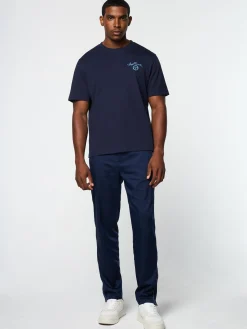 Sergio Tacchini Suveniri T-Shirt- MARITIME BLUE Outlet
