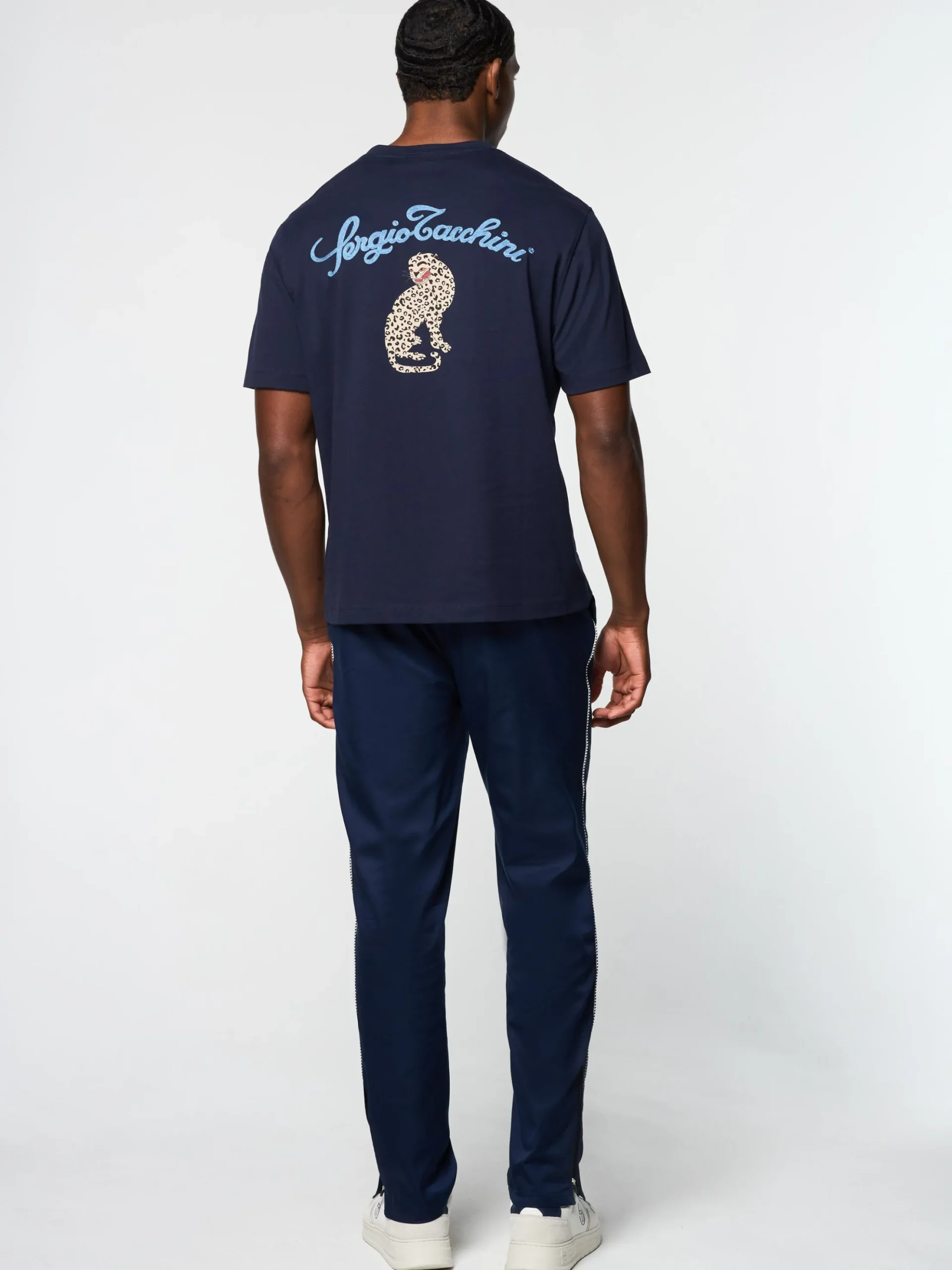 Sergio Tacchini Suveniri T-Shirt- MARITIME BLUE Outlet
