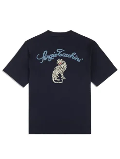 Sergio Tacchini Suveniri T-Shirt- MARITIME BLUE Outlet