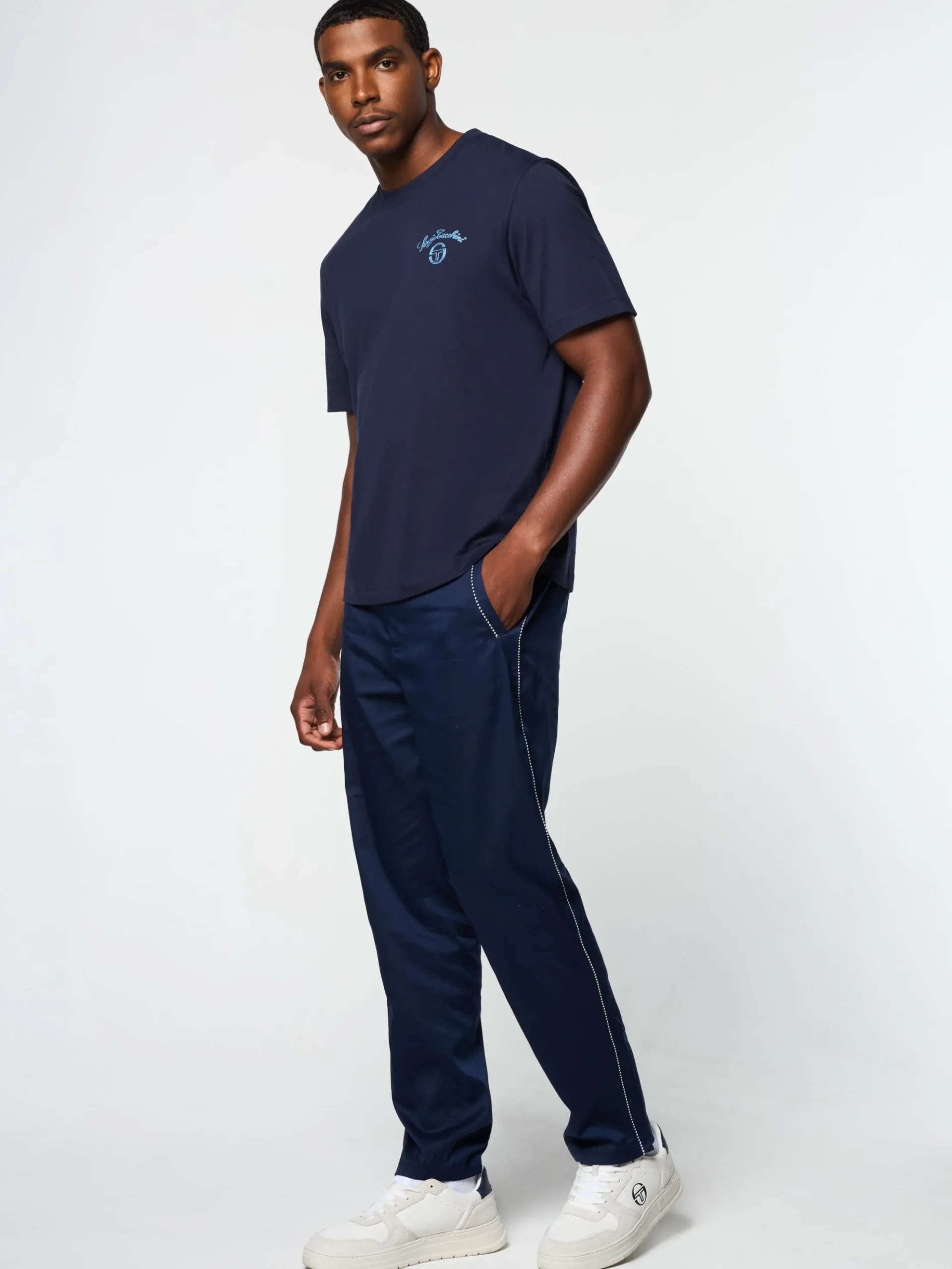 Sergio Tacchini Suveniri T-Shirt- MARITIME BLUE Outlet