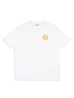 Sergio Tacchini Tenda T-Shirt- Brilliant White/ Tangerine BRILLIANT WHITE/TANGERINE Best