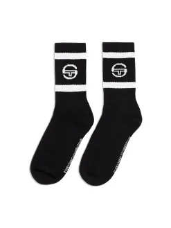 Sergio Tacchini Tennis Sock- BLACK Clearance