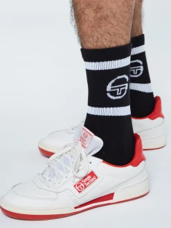 Sergio Tacchini Tennis Sock- BLACK Clearance