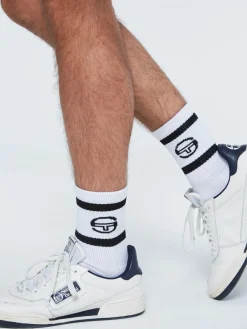 Sergio Tacchini Tennis Sock- WHITE Fashion