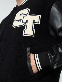 Sergio Tacchini Toppa Varsity Bomber- BLACK BEAUTY Clearance