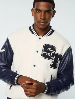 Sergio Tacchini Toppa Varsity Bomber- GARDENIA Online