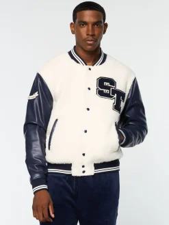 Sergio Tacchini Toppa Varsity Bomber- GARDENIA Online