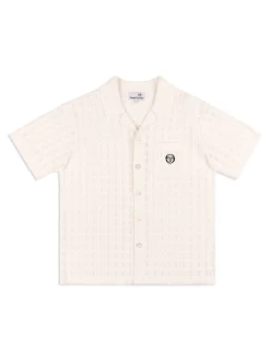 Sergio Tacchini Ulivo Crochet Shirt- BRILLIANT WHITE New