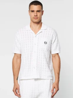 Sergio Tacchini Ulivo Crochet Shirt- BRILLIANT WHITE New
