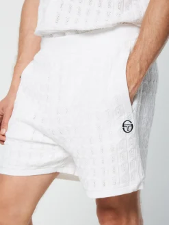 Sergio Tacchini Ulivo Crochet Short- BRILLIANT WHITE Online