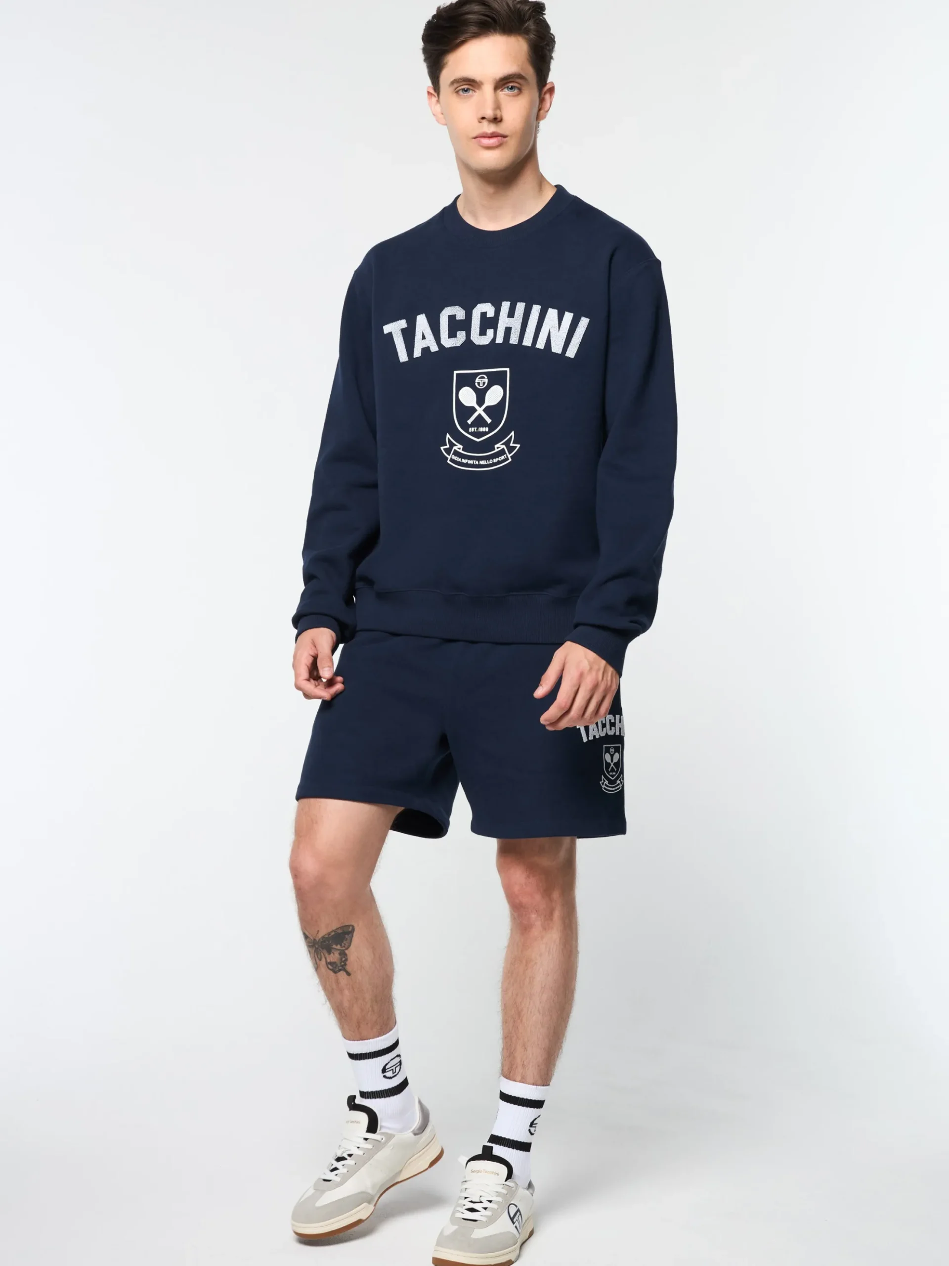 Sergio Tacchini Varsita Crewneck- MARITIME BLUE New