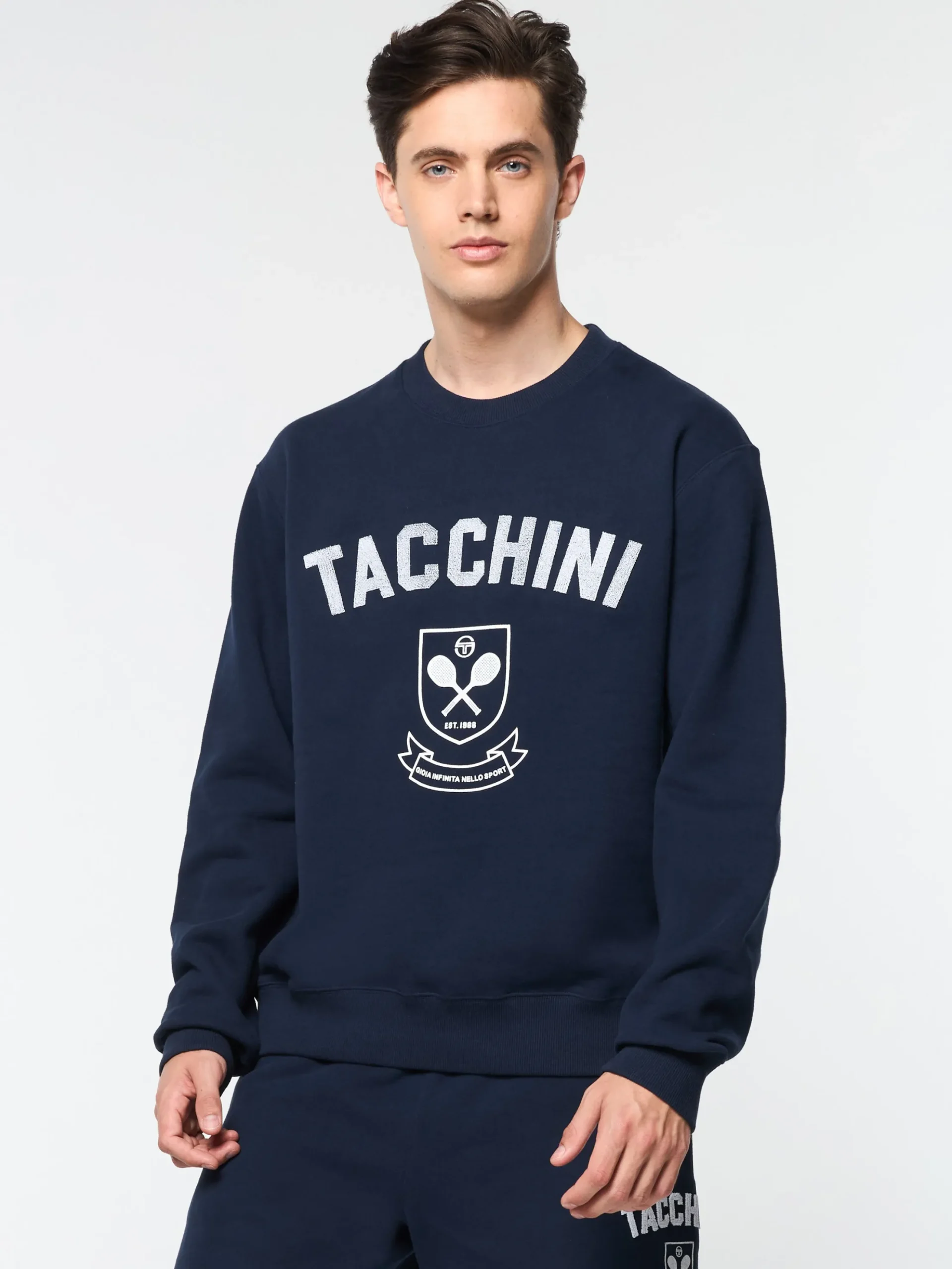 Sergio Tacchini Varsita Crewneck- MARITIME BLUE New