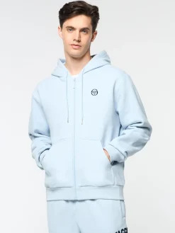 Sergio Tacchini Varsita Zip Up Hoodie- CELESTIAL BLUE Best