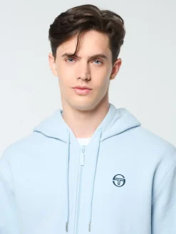 Sergio Tacchini Varsita Zip Up Hoodie- CELESTIAL BLUE Best