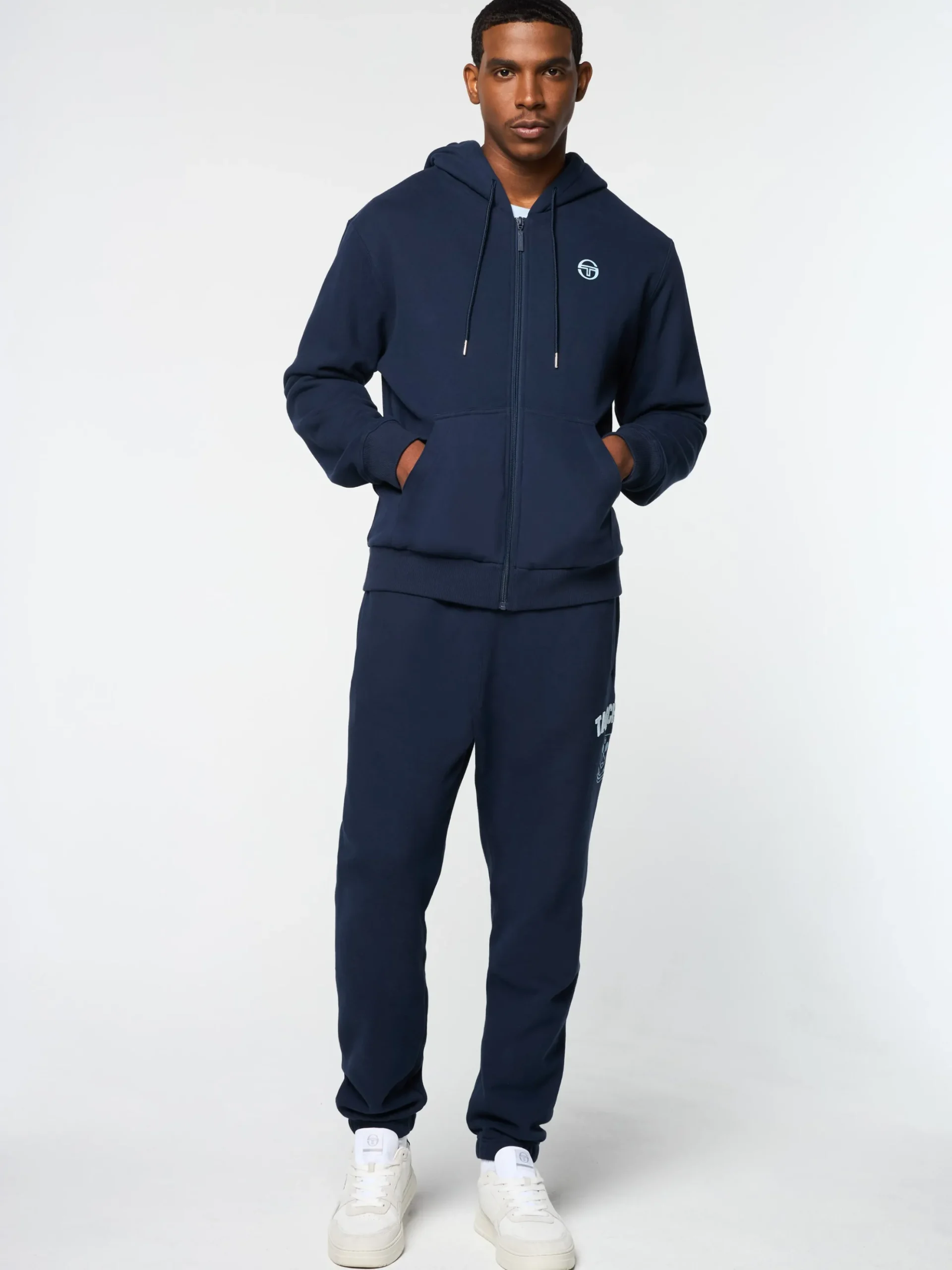 Sergio Tacchini Varsita Zip Up Hoodie- MARITIME BLUE Best