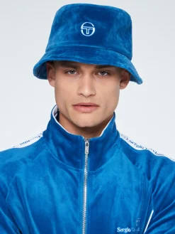 Sergio Tacchini Velour Bucket Hat- VALLARTA BLUE Fashion