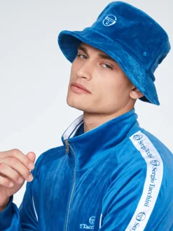 Sergio Tacchini Velour Bucket Hat- VALLARTA BLUE Fashion