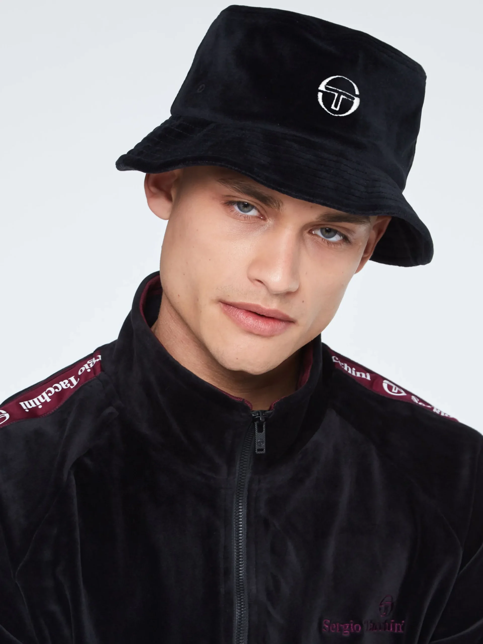 Sergio Tacchini Velour Bucket Hat- BLACK Online