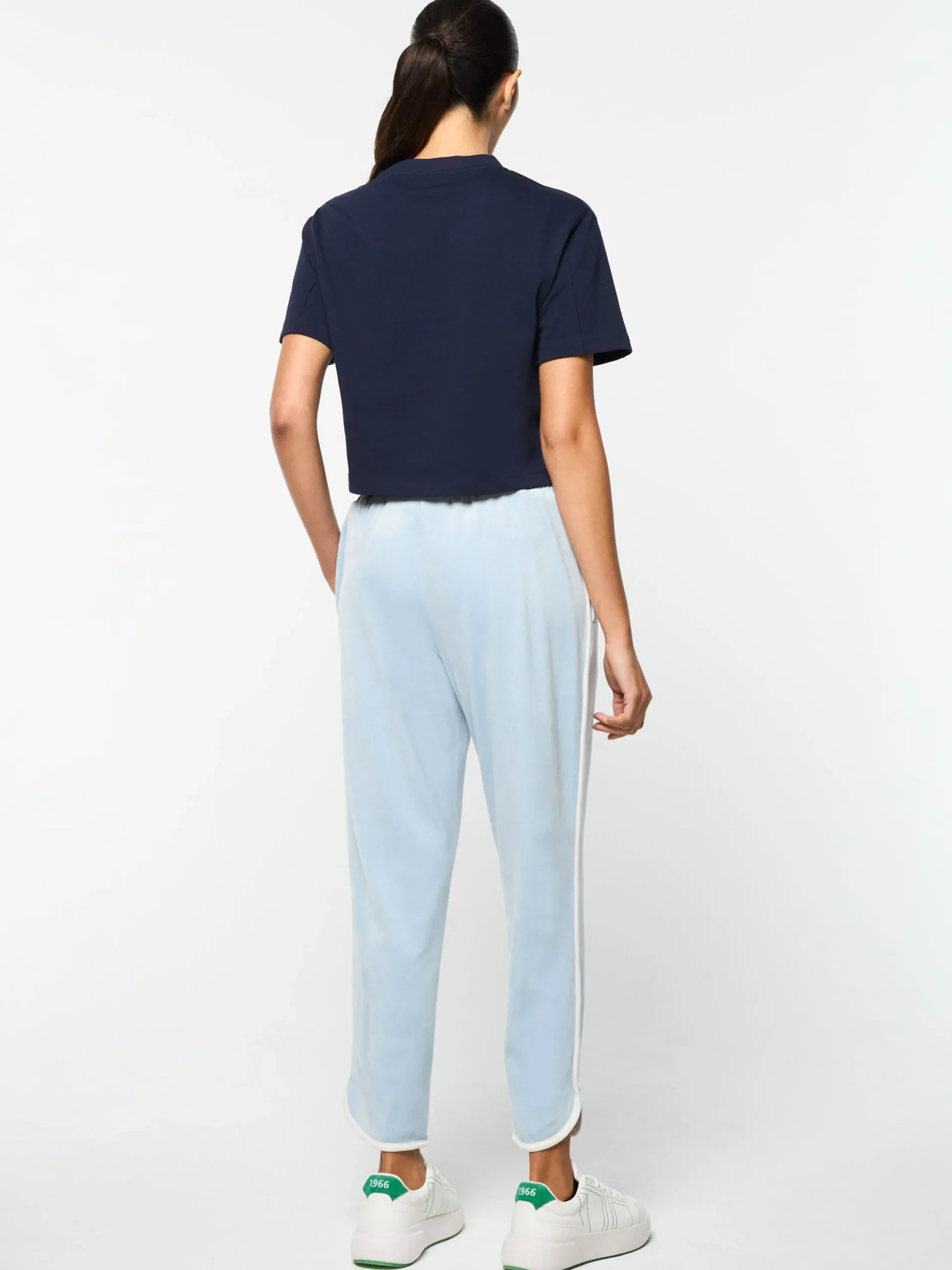Sergio Tacchini Veneto 3/4 Velour Track Pant- CELESTIAL BLUE Hot