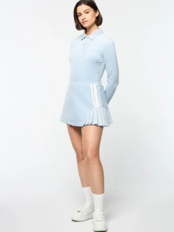 Sergio Tacchini Veneto Velour Mini Skirt- CELESTIAL BLUE Fashion