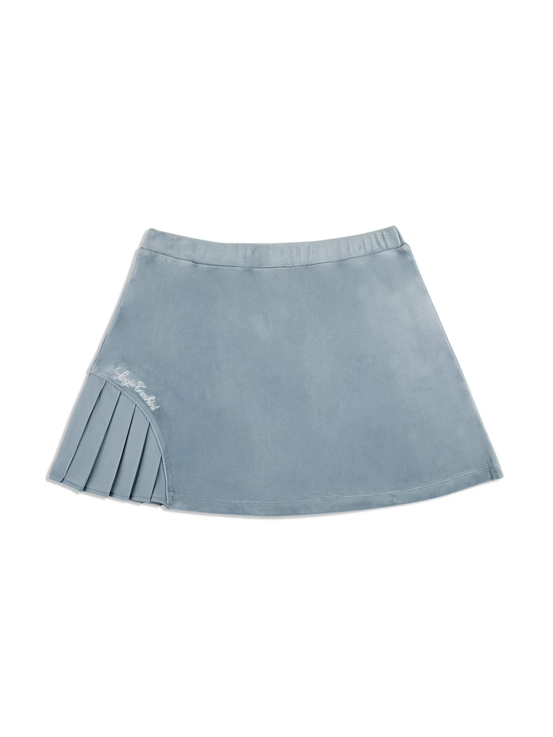 Sergio Tacchini Veneto Velour Mini Skirt- CELESTIAL BLUE Fashion
