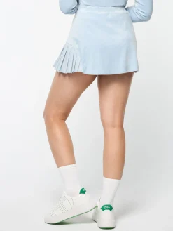 Sergio Tacchini Veneto Velour Mini Skirt- CELESTIAL BLUE Fashion