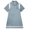 Sergio Tacchini Veneto Velour Polo Mini Dress- CELESTIAL BLUE Online
