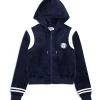 Sergio Tacchini Veneto Velour Zip-Up Hoodie- MARITIME BLUE Outlet