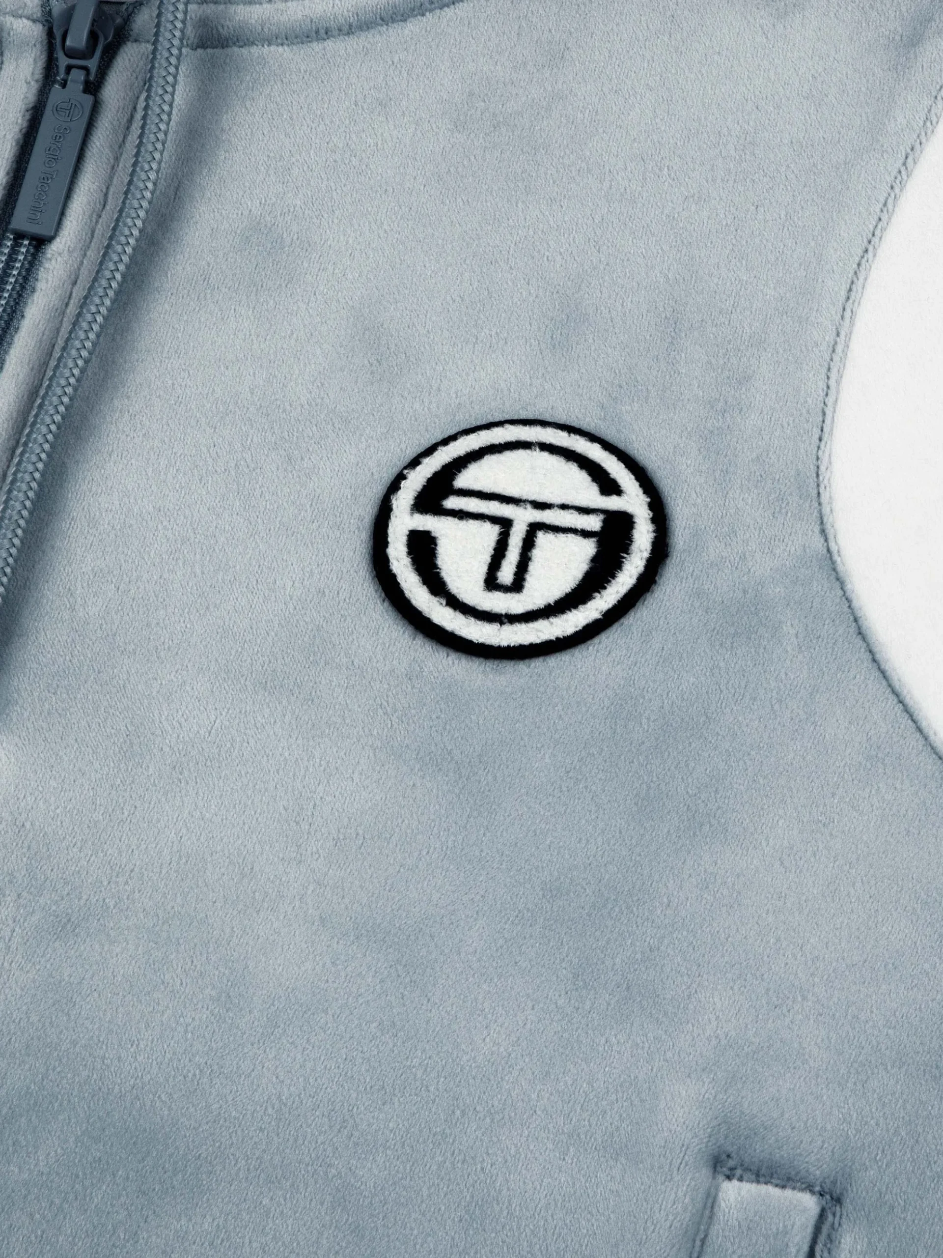 Sergio Tacchini Veneto Velour Zip-Up Hoodie- CELESTIAL BLUE Sale