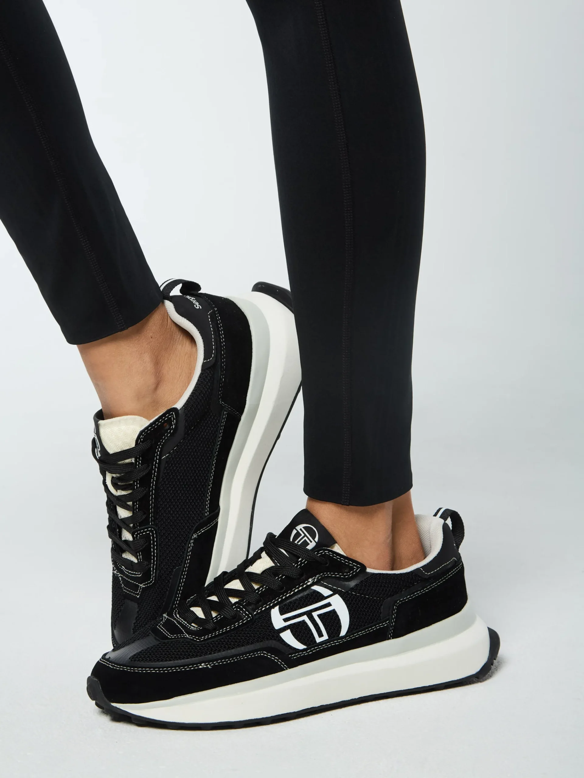 Sergio Tacchini Viano Printed Leggings- BLACK BEAUTY New