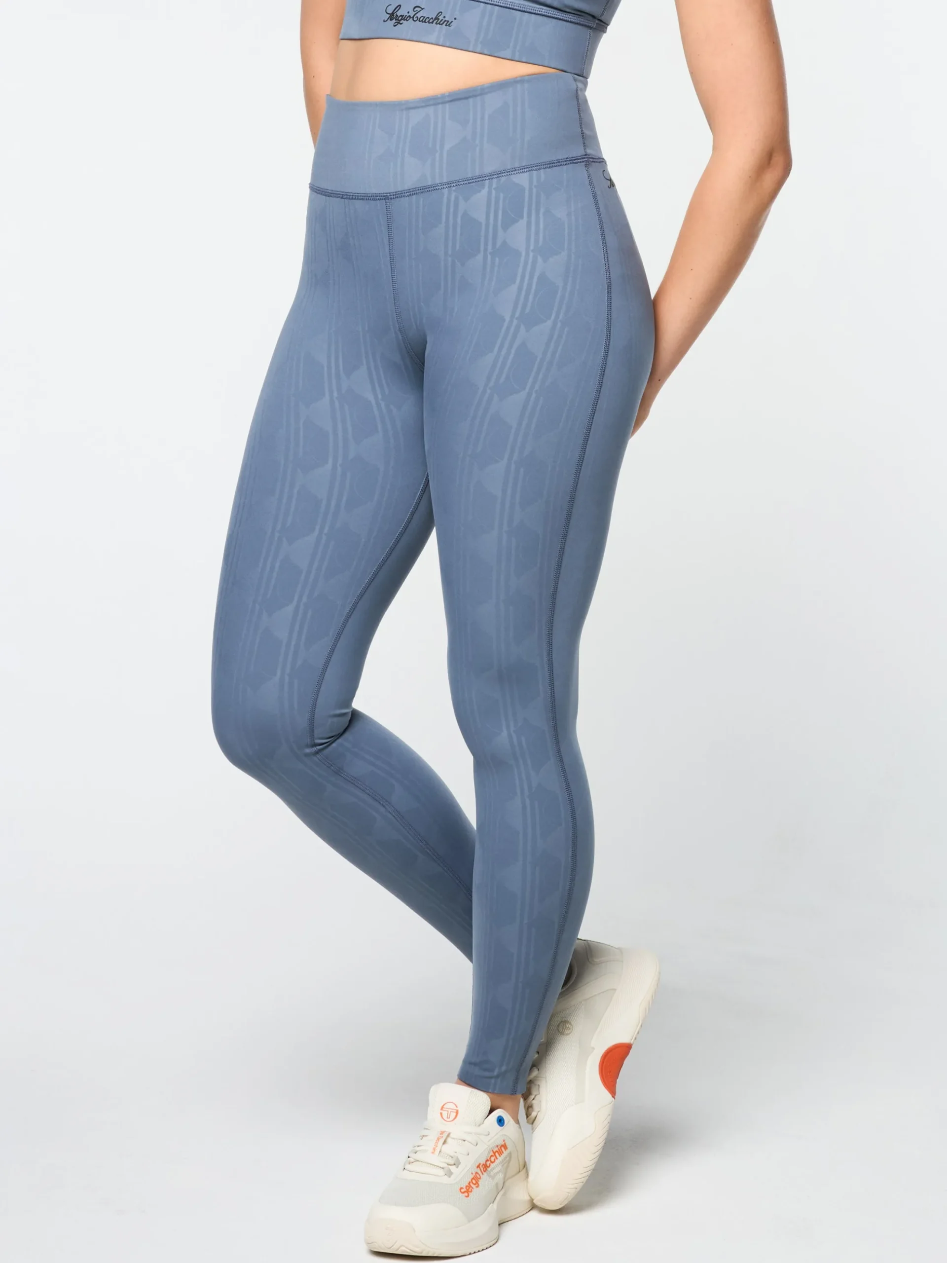 Sergio Tacchini Viano Printed Leggings- GRISAILLE Hot