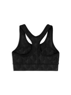 Sergio Tacchini Viano Printed Sports Bra- BLACK BEAUTY New
