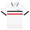 Sergio Tacchini Vieste Stripe Polo- BRILLIANT WHITE Discount