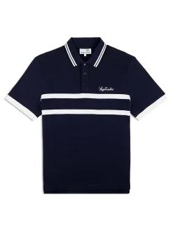 Sergio Tacchini Vieste Stripe Polo- MARITIME BLUE New