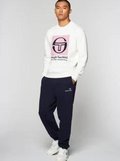 Sergio Tacchini Warp Crewneck- GARDENIA Clearance