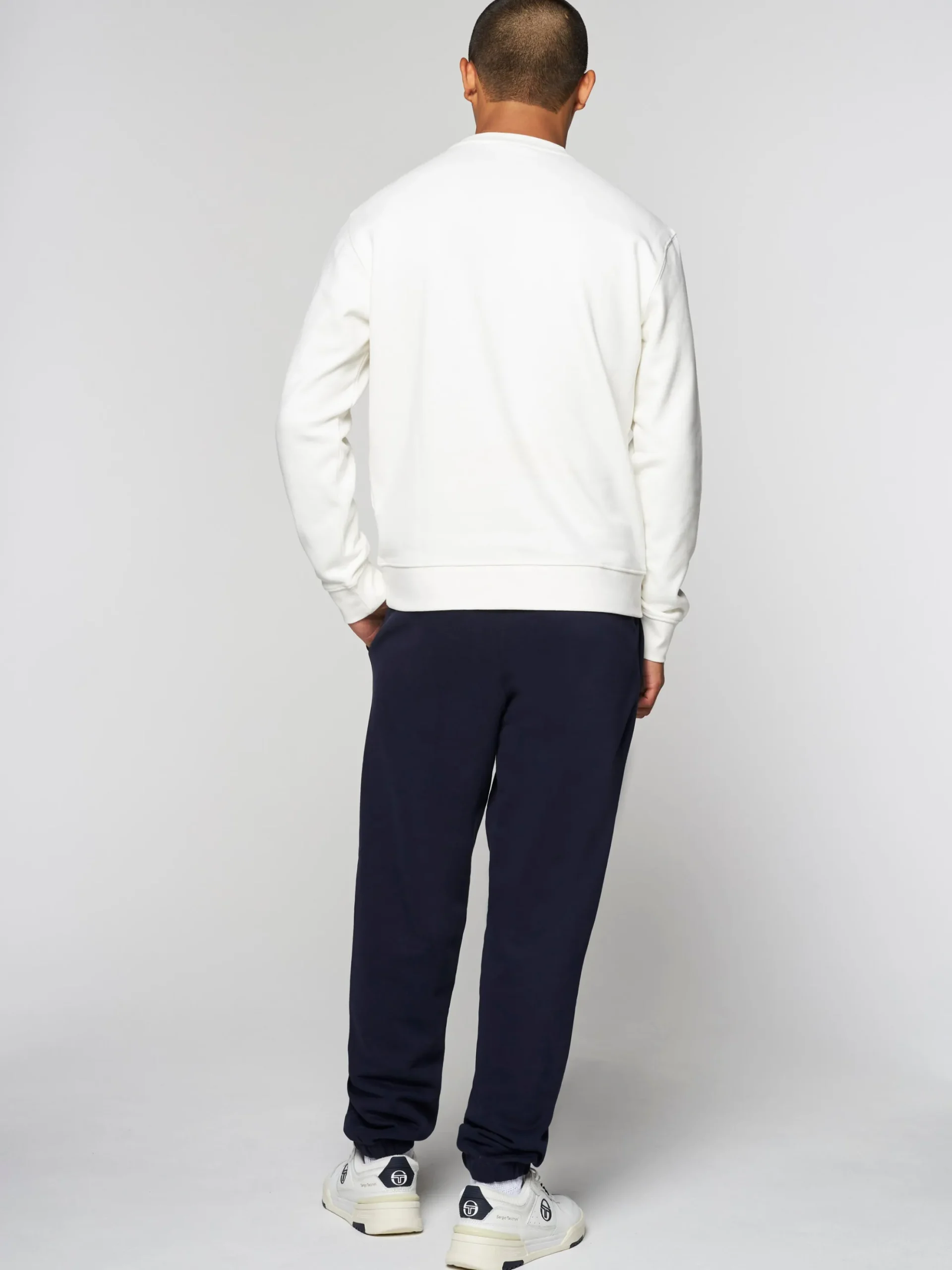 Sergio Tacchini Warp Crewneck- GARDENIA Clearance