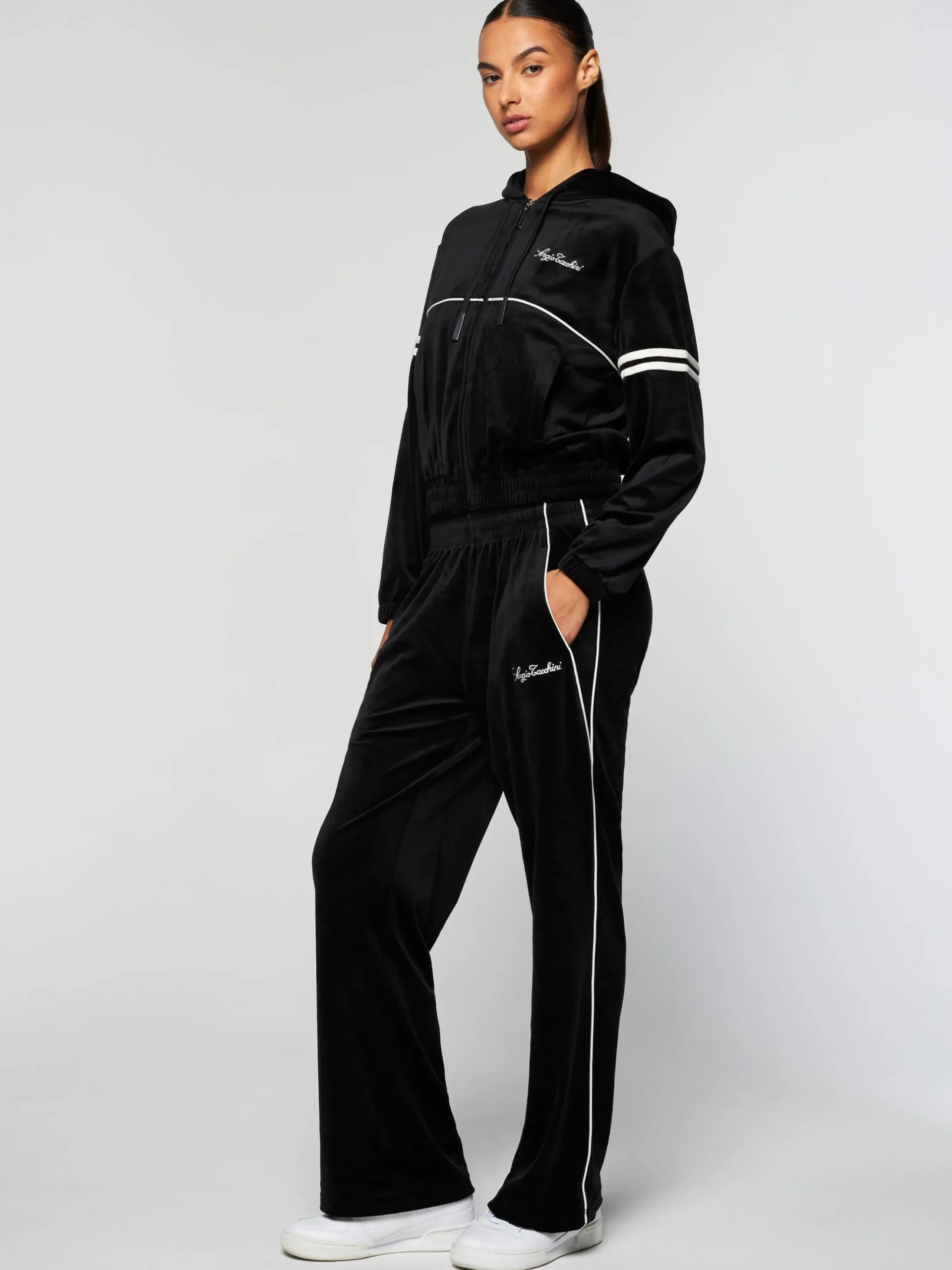 Sergio Tacchini Women's Scopeto Hoodie- BLACK BEAUTY Hot