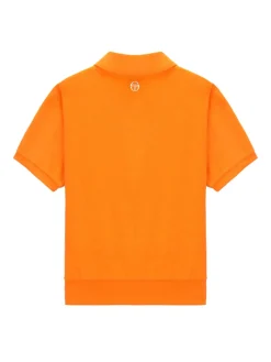 Sergio Tacchini Women's Terry Polo Shirt- ORANGE New